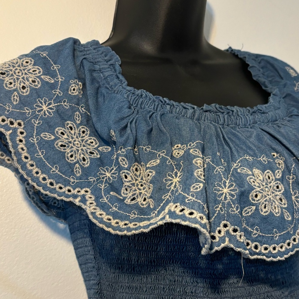 Xhilaration - Blue and White Dress Medium
